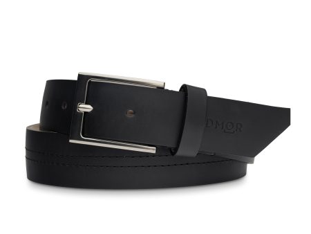 RADMOR Blaine B-Rad Leather Belt - Black For Sale