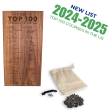 2024-2025 US Top 100 Golf Course Tracking Peg Board Cheap