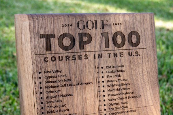 2024-2025 US Top 100 Golf Course Tracking Peg Board Cheap