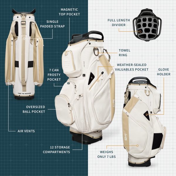 Sunday Golf The Big Rig | Toasted Almond Cart Bag Sale