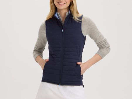 Renwick Quilted Knit Vest For Cheap