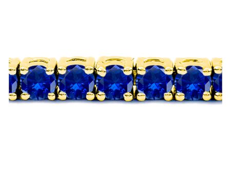 10 Carat Blue Sapphire Tennis Bracelet Cheap