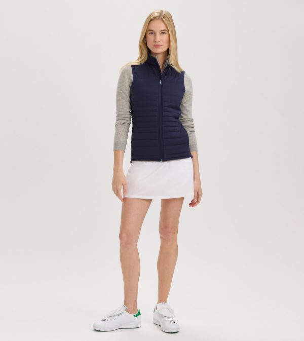 Renwick Quilted Knit Vest For Cheap